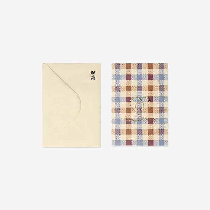 Flying Tiger Copenhagen Ayraç Detaylı Kareli Tebrik Kartı