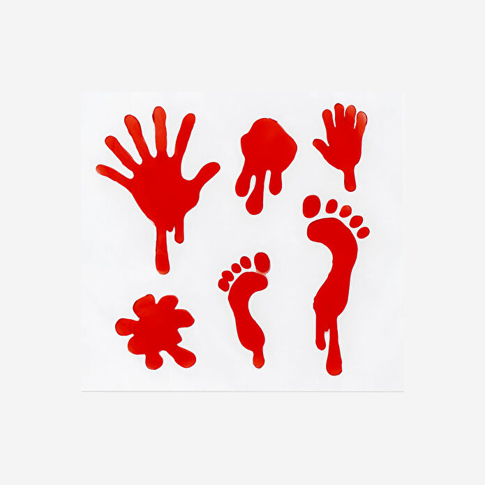 Flying Tiger Copenhagen El Ayak İzi Şeklinde Cam Süsü