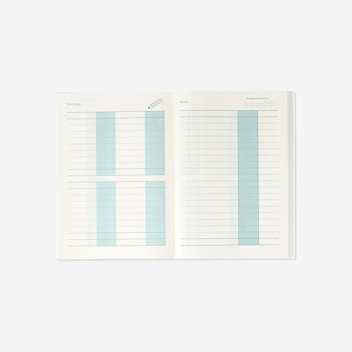 Flying Tiger Copenhagen Mavi A5 Bütçe Planlayıcı