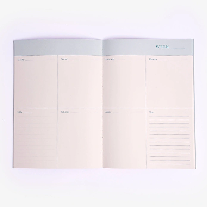 Flying Tiger Copenhagen Mavi Çiçekli 2026 Haftalık Planlayıcı