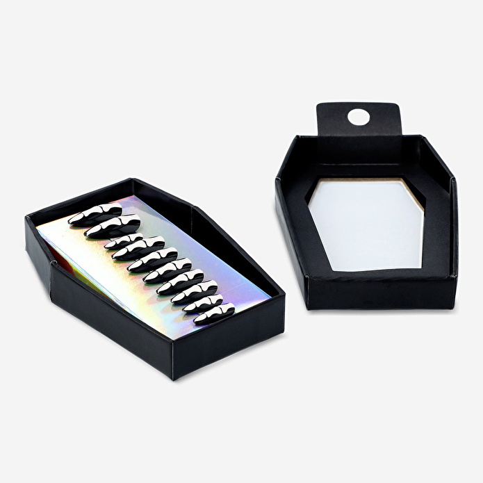 Flying Tiger Copenhagen İskelet Detaylı 24'lü Takma Tırnak Seti