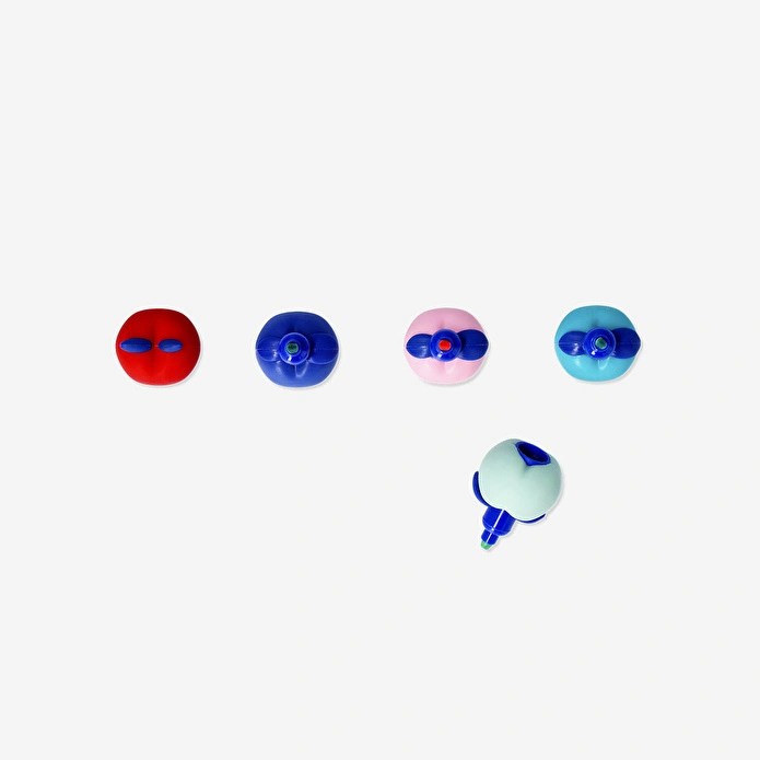 Flying Tiger Copenhagen 4'lü Elma Şekilli Fosforlu Kalem