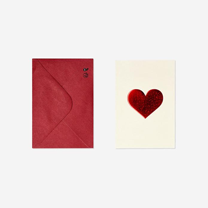 Flying Tiger Copenhagen Kalp Desenli 5'li Tebrik Kartı