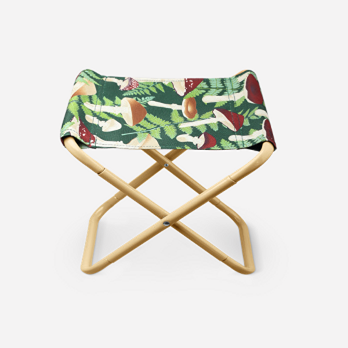 Flying Tiger Copenhagen Çocuklar İçin Mantar Desenli Katlanabilir Tabure