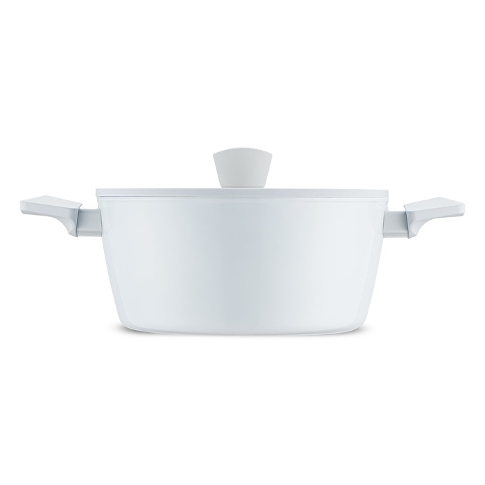 Jumbo Swiss Crystal Light Grey Derin Tencere 24 cm