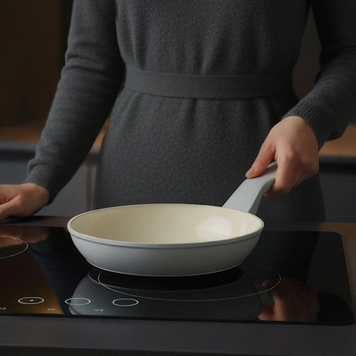 Jumbo Swiss Crystal Light Grey Tava 24 cm