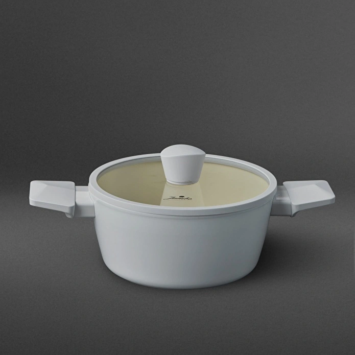 Jumbo Swiss Crystal Light Grey Derin Tencere 20 cm