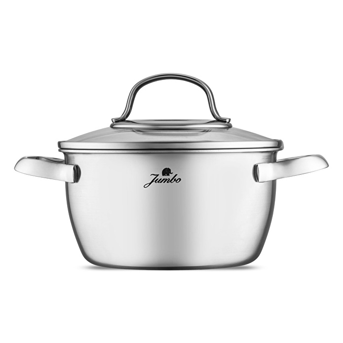 Jumbo Colosseum 3PLY 7 Parça İndüksiyon Tabanlı Çelik Tencere Seti