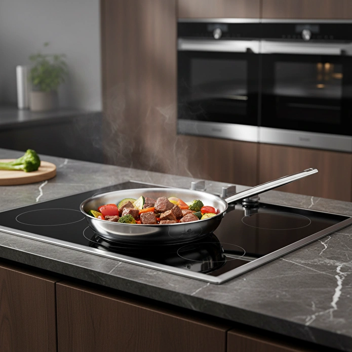 Jumbo Athena 3PLY 5 Parça İndüksiyon Tabanlı Çelik Tencere Seti