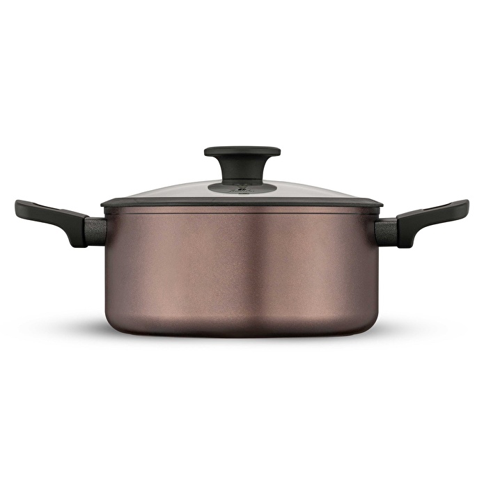 Jumbo Toledo Swiss Crystal Brown İndüksiyon Tabanlı Tencere Seti 7 Parça