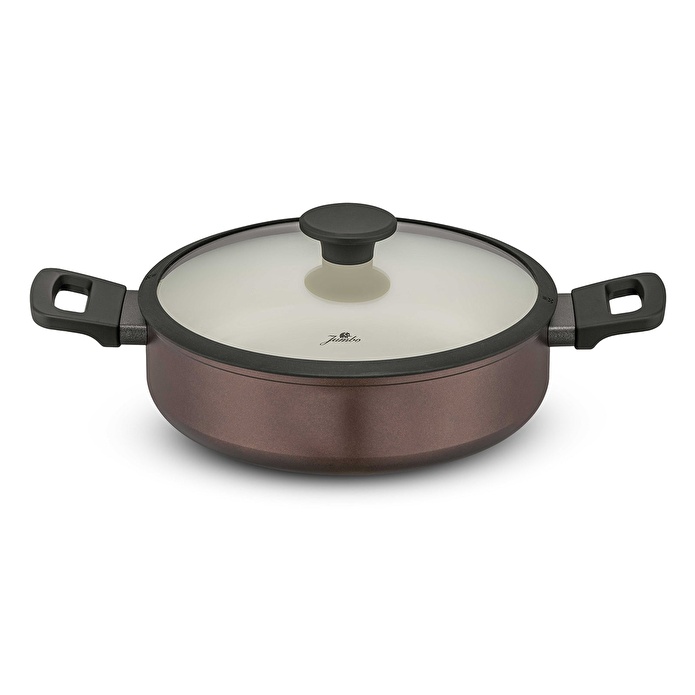 Jumbo Toledo Swiss Crystal Brown İndüksiyon Tabanlı Tencere Seti 7 Parça