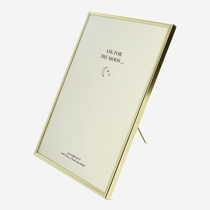 Flying Tiger Copenhagen Gold Çerçeve 20 x 30 cm