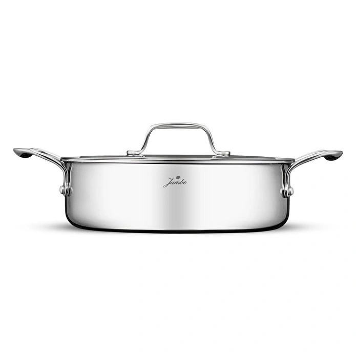 Jumbo Storey 3PLY 8 Parça İndüksiyon Tabanlı Çelik Tencere Seti