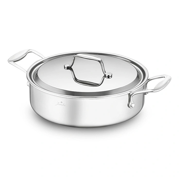 Jumbo Storey 3PLY 8 Parça İndüksiyon Tabanlı Çelik Tencere Seti