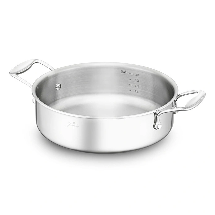 Jumbo Storey 3PLY 8 Parça İndüksiyon Tabanlı Çelik Tencere Seti