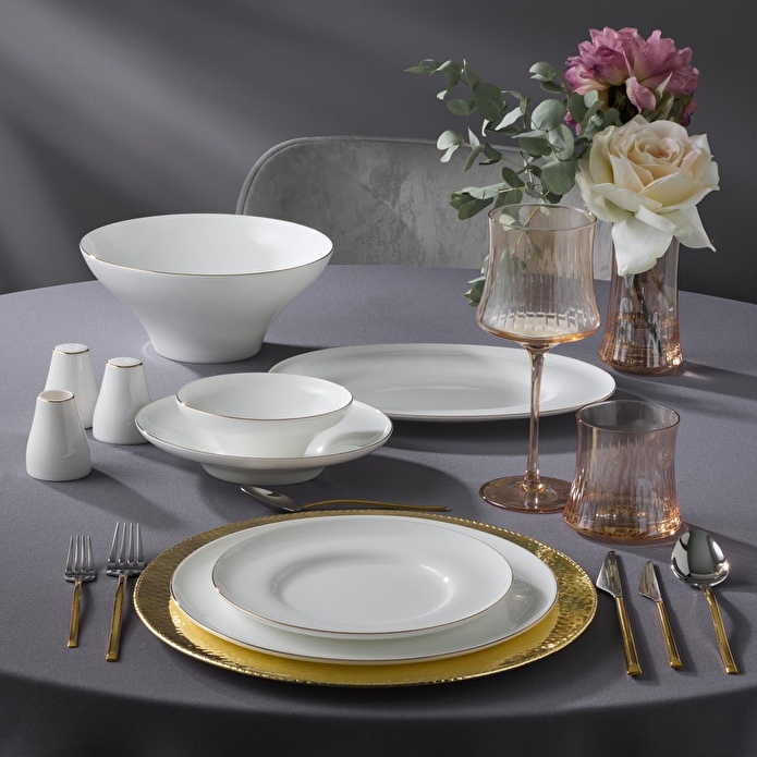 Jumbo Laurel Gold 55 Parça 12 Kişilik Yemek Takımı