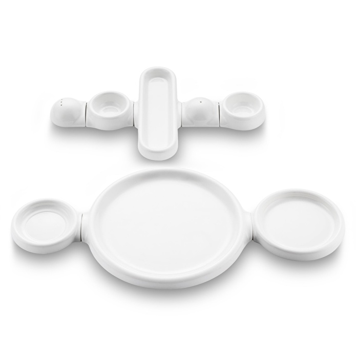 Jumbo Spectrum 24 Parça 6 Kişilik Porselen Kahvaltı Takımı