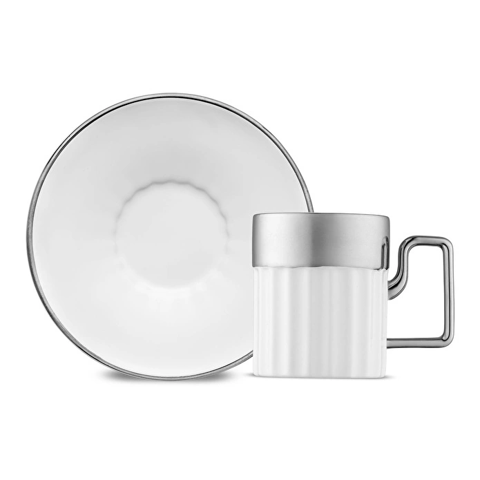 Jumbo Sorin-200 Platin 6 Kişilik Kahve Fincan Takımı