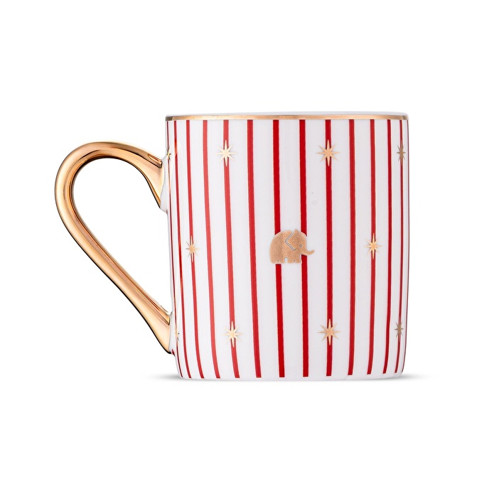 Jumbo Navy Kırmızı 2'li Kahve Fincan Takımı