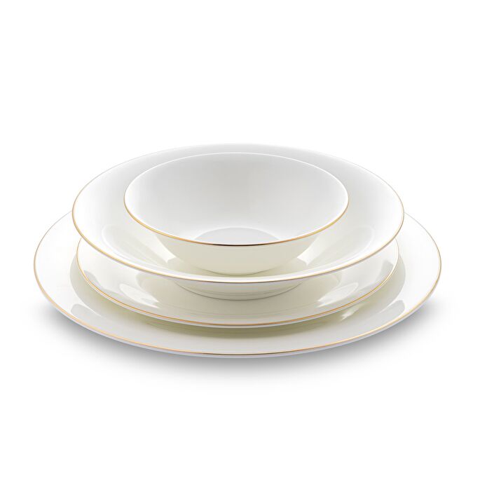 Jumbo Merlem 55 Parça 12 Kişilik Yemek Takımı Gold