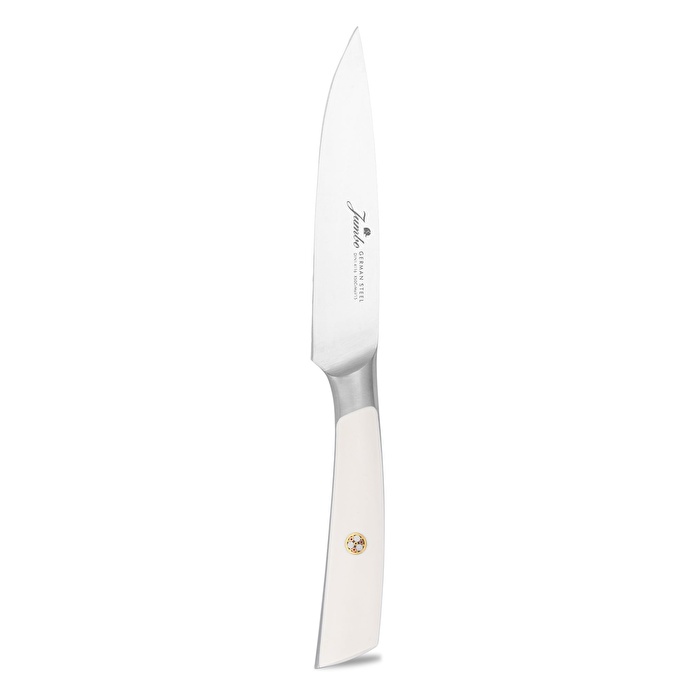 Jumbo Katana Standlı 6 Parça Beyaz Bıçak Seti