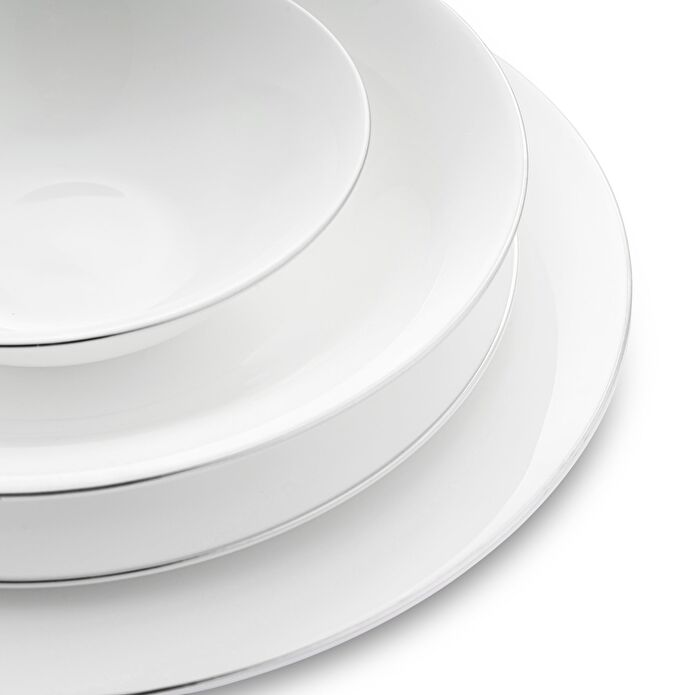 Jumbo Merlem 55 Parça 12 Kişilik Yemek Takımı Platin