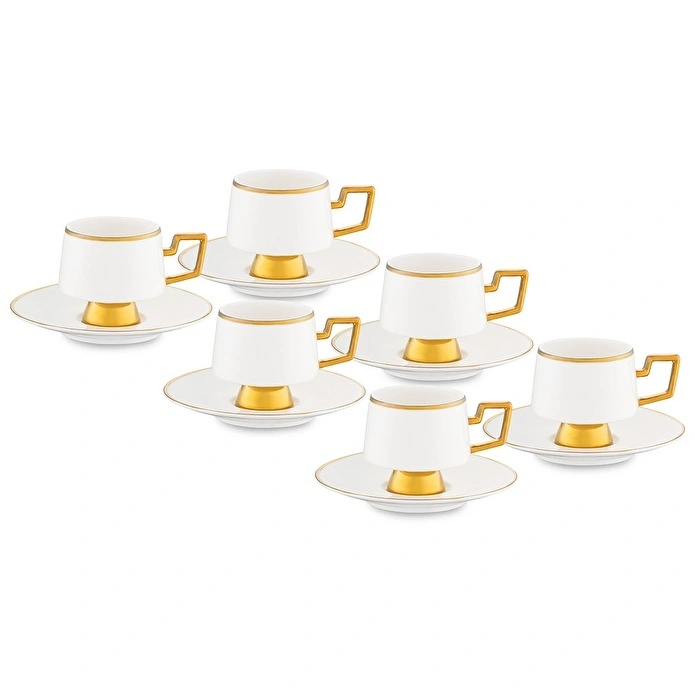 Jumbo Ellmore Gold 6 Kişilik Kahve Fincan Takımı