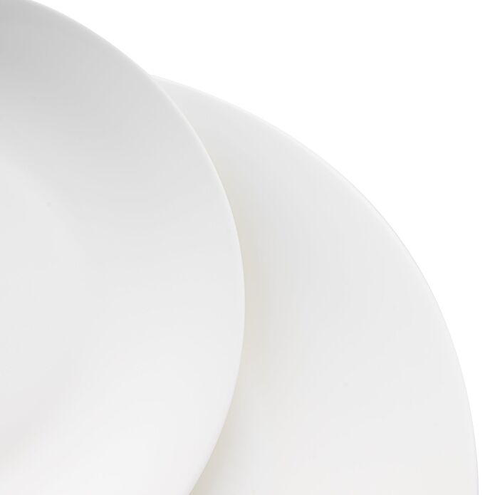 Jumbo Merlem 55 Parça 12 Kişilik Yemek Takımı Beyaz