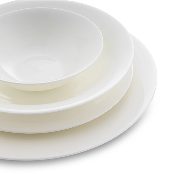 Jumbo Merlem 55 Parça 12 Kişilik Yemek Takımı Beyaz