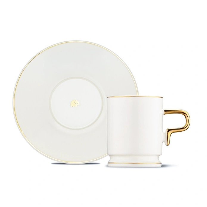 Jumbo Merse 6 Kişilik Kahve Fincan Takımı Gold