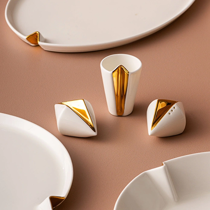 Jumbo Notch Gold 58 Parça 12 Kişilik Yemek Takımı