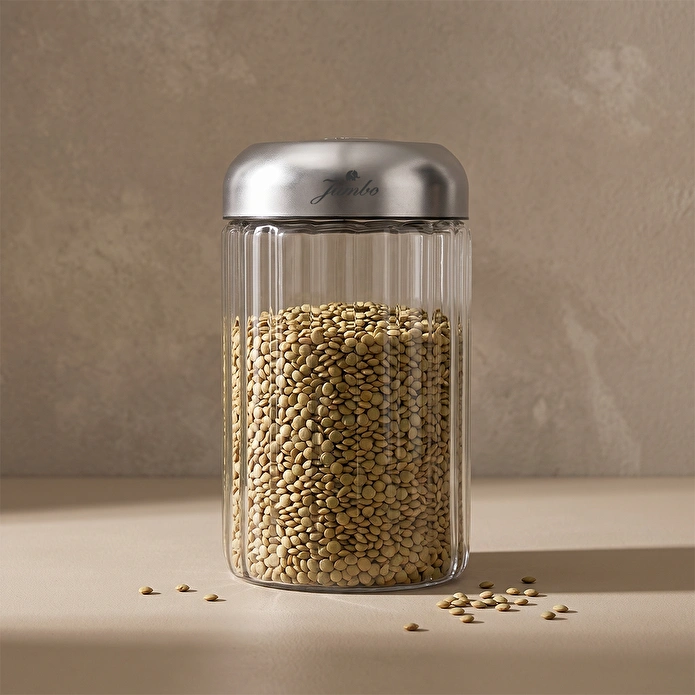 Jumbo New Glass Saklama Kabı 850 ML