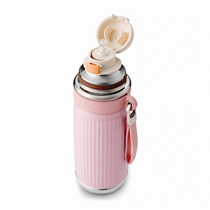 Jumbo Magic Pipetli Pembe Termos 850 ml