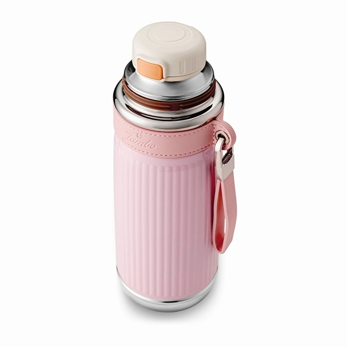 Jumbo Magic Pipetli Pembe Termos 850 ml