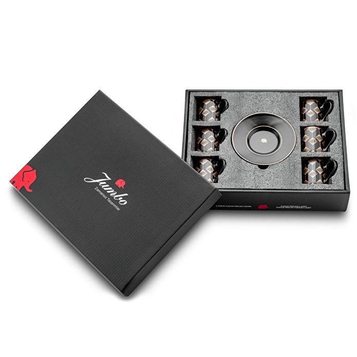 Jumbo Ashen 6 Kişilik Kahve Fincan Takımı