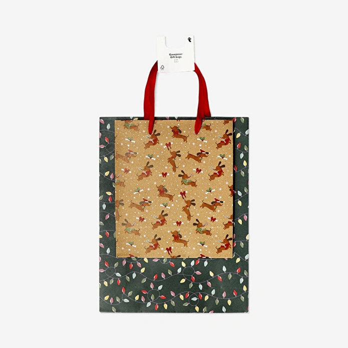 Flying Tiger Copenhagen Yılbaşı Temalı 2'li Hediye Çantası