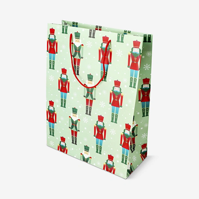 Flying Tiger Copenhagen Fındıkkıran Desenli Yeşil Hediye Çantası