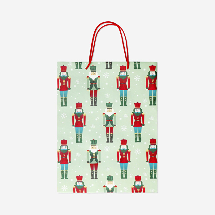 Flying Tiger Copenhagen Fındıkkıran Desenli Yeşil Hediye Çantası