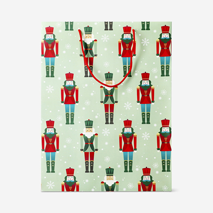 Flying Tiger Copenhagen Fındıkkıran Desenli Yeşil Hediye Çantası