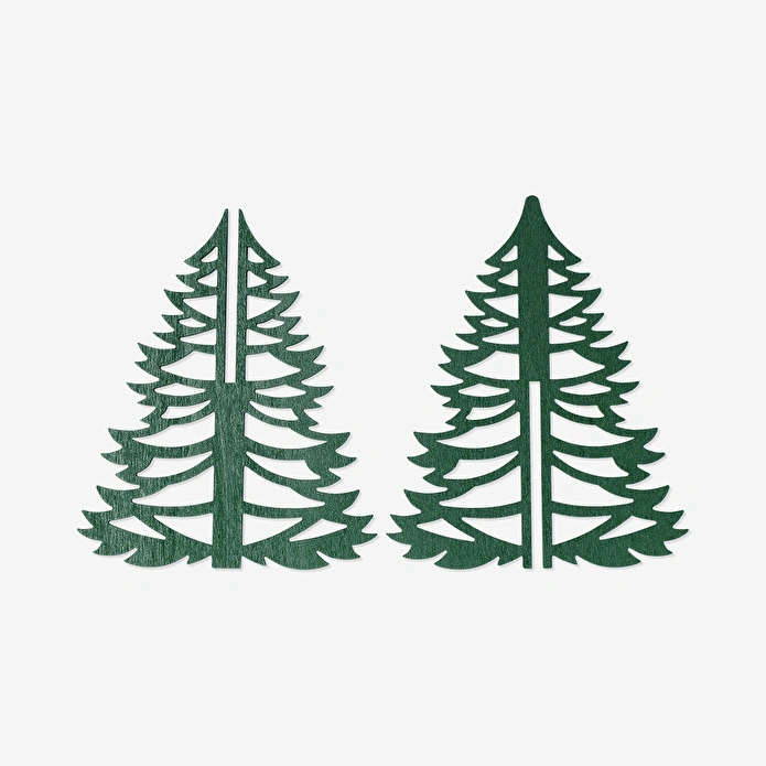 Flying Tiger Copenhagen 2'li Küçük Dekoratif Yılbaşı Ağacı