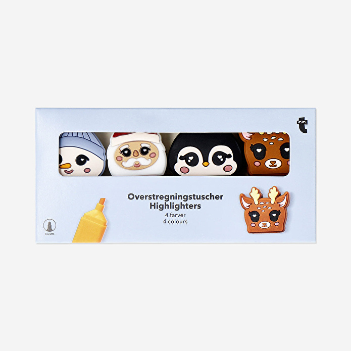 Flying Tiger Copenhagen Yılbaşı Temalı Fosforlu Kalem Seti