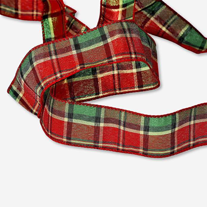Flying Tiger Copenhagen Kırmızı Ekose Desenli Kurdele