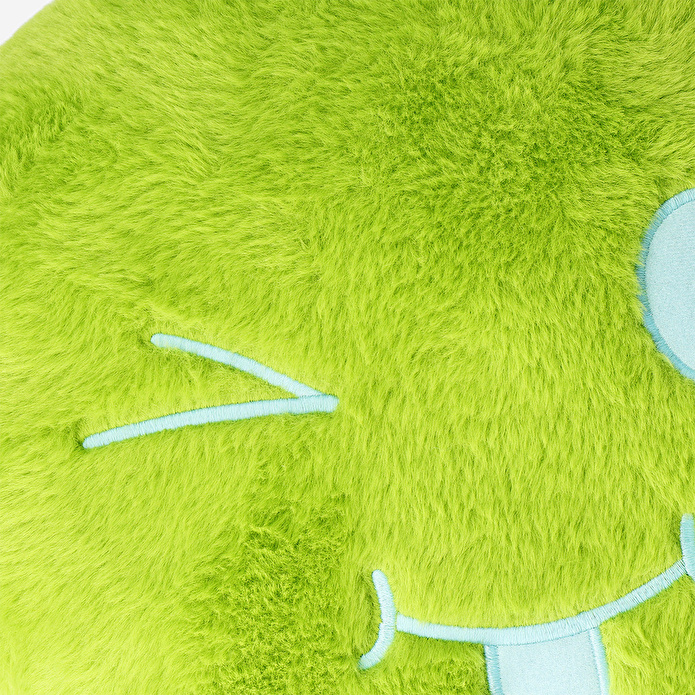 Flying Tiger Copenhagen Yeşil Gülen Yüz Peluş Yastık