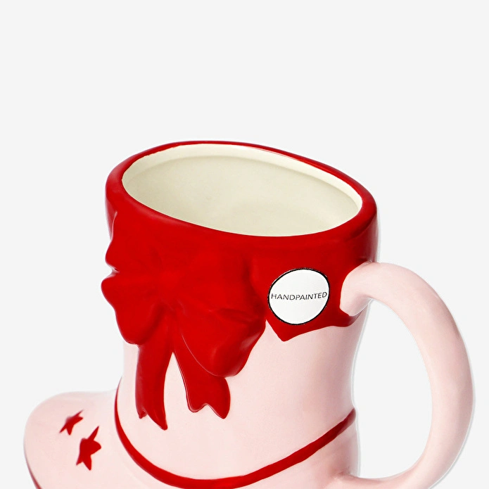 Flying Tiger Copenhagen Pembe Kovboy Çizmesi Şeklinde Kupa