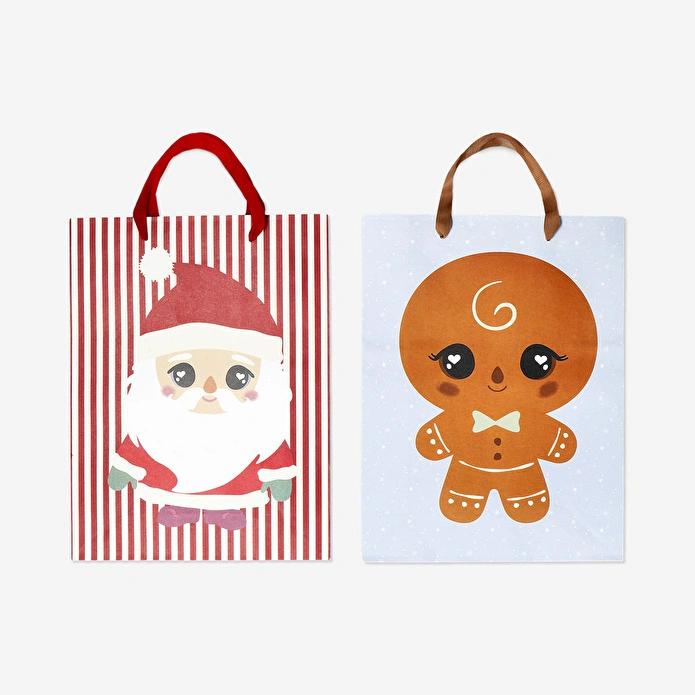 Flying Tiger Copenhagen 2'li Noel Baba Detaylı Hediye Çantası