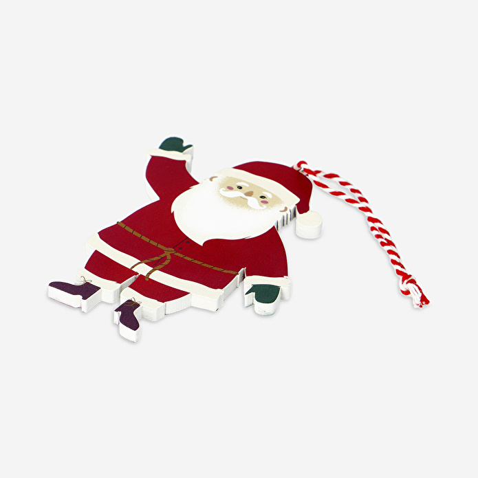 Flying Tiger Copenhagen Ahşap Noel Baba Yılbaşı Ağacı Süsü