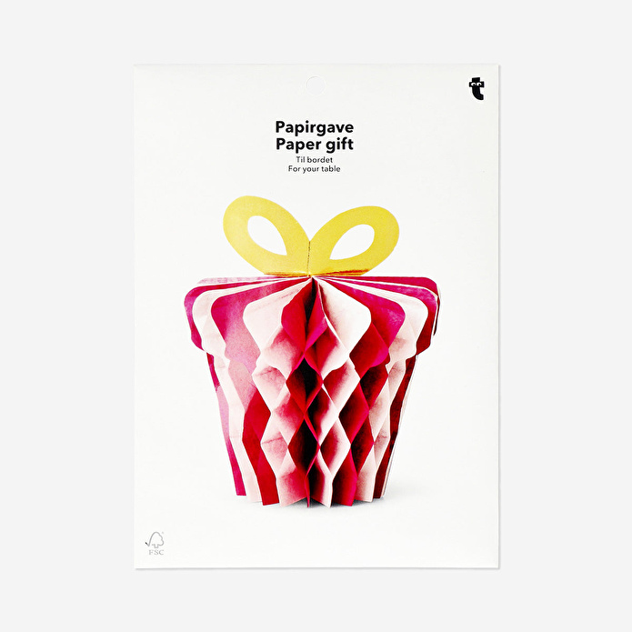 Flying Tiger Copenhagen Hediye Şeklinde Kağıt Masa Dekoru