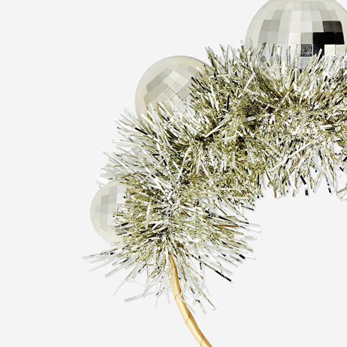 Flying Tiger Copenhagen Gümüş Disko Topu Saç Bandı