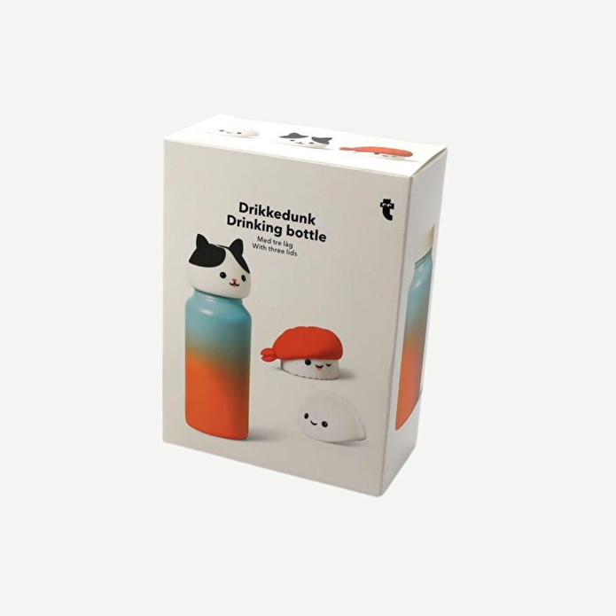 Flying Tiger Copenhagen Kedi Detaylı Paslanmaz Çelik Termos