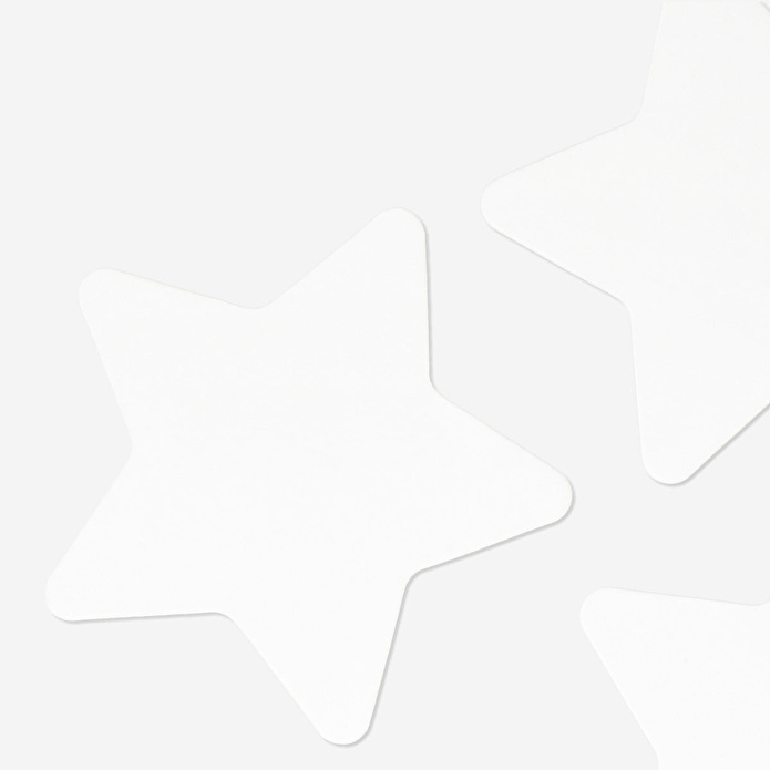 Flying Tiger Copenhagen Yıldız Şeklinde 3'lü Beyaz Kanvas